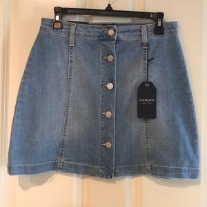 NWT Just Black denim mini skirt Size M